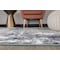 World Rug Gallery Contemporary Abstract Distressed Runner Rug 2' x 7' Blue 915BLUE2X7 - alternate 3